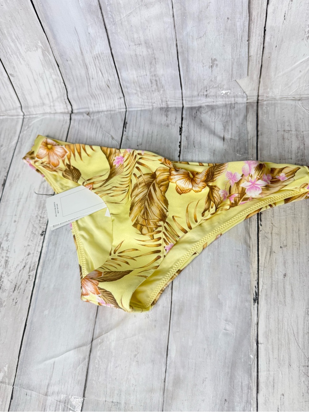 Rip Curl Yellow Tropical Floral Bikini Bottom